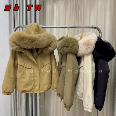 Áo Parka Kaki Ngắn Lót Lông Quảng Châu Loại 1 Siêu Ấm 2.025 379,100 VND
