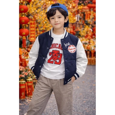 Áo phao bomber lót lông cá tính, trẻ trung, ấm áp cho bé dịp Tết - 293.020₫ 6