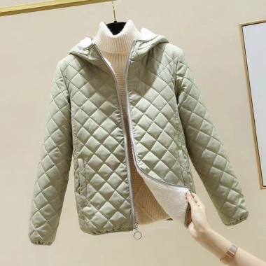 Áo phao mũ trần trám lót lông Quảng Châu giảm giá 389k - ấm áp mùa đông