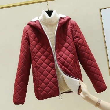 Áo phao mũ trần trám lót lông Quảng Châu giảm giá 389k - ấm áp mùa đông