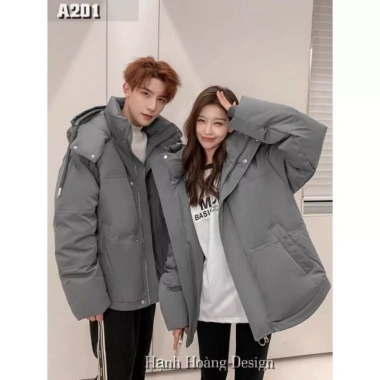 Áo Phao Mùa Đông Unisex Dáng Rộng 5S-MANIA Hình Trái Tim Size 40-80kg Giá Giảm 188.750 VND 2