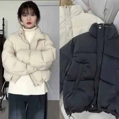 Áo phao nhung lỳ dáng croptop hot trend - Quảng Châu cao cấp, giảm còn 250k 7