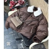 Áo Phao Nữ Da PU Cổ Lông Tháo Rời Túi M - Dáng Ngắn Ulzzang Siêu Ấm Giá 90k 8