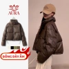 Áo phao nữ Hàn Quốc dáng ngắn croptop AURA vải mềm mướt - áo khoác mùa đông giá 182k