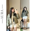 Áo phao nữ Hàn Quốc dáng ngắn croptop AURA vải mềm mướt - áo khoác mùa đông giá 182k 6