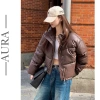 Áo phao nữ Hàn Quốc dáng ngắn croptop AURA vải mềm mướt - áo khoác mùa đông giá 182k 8