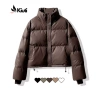 Áo phao nữ vải da Loại 1 bảo hành 2 năm KIUTI - áo khoác mùa đông basic đẹp