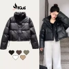 Áo phao nữ vải da Loại 1 bảo hành 2 năm KIUTI - áo khoác mùa đông basic đẹp 2