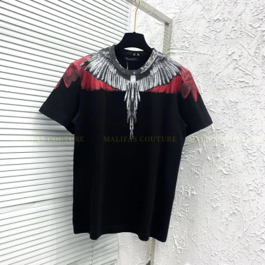 Áo Phông Nam Cánh Chim Cao Cấp In Kín, Cổ Đá, Thiết Kế Đại Bàng Hot Trend 2.025 - Giá 24.000 VND