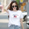 Áo phông nữ dáng rộng in chữ AMERICAN thun cotton Loza RT8.201 - Giá giảm 21% chỉ 168k 2