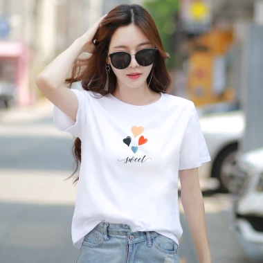 Áo phông nữ dáng rộng Loza NA03 thun cotton 100% – Giá chỉ 165k giảm tới 20%