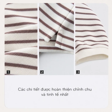 Áo Polo Nam BTM Striped Shirt Vải Pique Cá Sấu Kẻ Ngang Slimfit Mã 8.563 239k 4