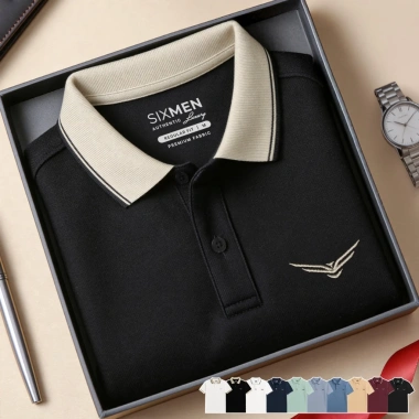 Áo polo nam cao cấp DAVIN EAGLE FeelMax thoáng mát, sang trọng Tặng hộp quà SIXMEN
