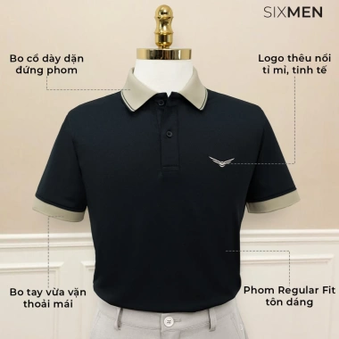 Áo polo nam cao cấp DAVIN EAGLE FeelMax thoáng mát, sang trọng Tặng hộp quà SIXMEN