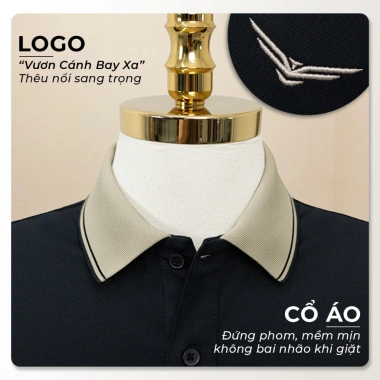 Áo polo nam cao cấp DAVIN EAGLE FeelMax thoáng mát, sang trọng Tặng hộp quà SIXMEN 6 Áo polo nam cao cấp DAVIN EAGLE FeelMax thoáng mát, sang trọng Tặng hộp quà SIXMEN 6