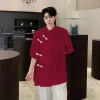 Áo Shanghai nam nữ vạt chéo nút tàu phong cách Tết - BIGSIZE 100KG giảm giá 171.500₫ 3