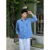 Áo Sơ Mi Denim Nam Nữ Chất Liệu Jean Cao Cấp Dày Dặn Phong Cách Hàn Quốc Giá 149.000₫ 6