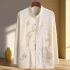 Áo sơ mi nam dài tay phong cách Hanfu, thời trang xuân hè người cao tuổi, lễ hội & Tết, giảm còn 363.273₫ 6