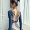 Áo Sơ Mi Yoga Nữ Backless – Top Chạy Bộ, Quần Push Up Dài Tay Giá 202.744₫ 3
