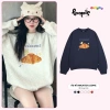 Áo Sweater Bánh Sừng Bò Loopie Club Nỉ Lông Cáo - Tết 2.026 Giá 145k Giao Ngay