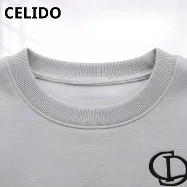 Áo Sweater CELIDO Thêu Boxy Nỉ 2 Da, Form Rộng Tay Lỡ, Cao Cấp Diện Tết 2.026 Siêu Xịn