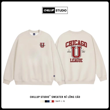 Áo Sweater Chicago CHILLUP STUDIO Nỉ Lông Cáo TC244 Trendy Streetwear 2.026 Giá 149k