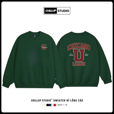 Áo Sweater Chicago CHILLUP STUDIO Nỉ Lông Cáo TC244 Trendy Streetwear 2.026 Giá 149k
