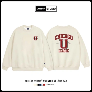 Áo Sweater Chicago CHILLUP STUDIO Nỉ Lông Cáo TC244 Trendy Streetwear 2.026 Giá 149k 3 Áo Sweater Chicago CHILLUP STUDIO Nỉ Lông Cáo TC244 Trendy Streetwear 2.026 Giá 149k 3