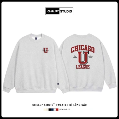Áo Sweater Chicago CHILLUP STUDIO Nỉ Lông Cáo TC244 Trendy Streetwear 2.026 Giá 149k 6 Áo Sweater Chicago CHILLUP STUDIO Nỉ Lông Cáo TC244 Trendy Streetwear 2.026 Giá 149k 6