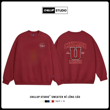 Áo Sweater Chicago CHILLUP STUDIO Nỉ Lông Cáo TC244 Trendy Streetwear 2.026 Giá 149k 7 Áo Sweater Chicago CHILLUP STUDIO Nỉ Lông Cáo TC244 Trendy Streetwear 2.026 Giá 149k 7