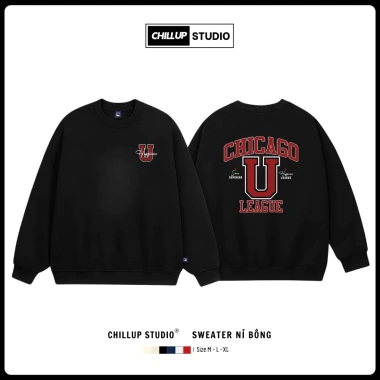 Áo Sweater Chicago CHILLUP STUDIO Nỉ Lông Cáo TC244 Trendy Streetwear 2.026 Giá 149k