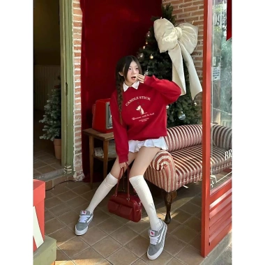 Áo Sweater Chữ Candle THEKLA Nỉ Lông Cáo Dày Dặn BST164 - Thiết Kế 2.026 Giá 85.000đ Giao Ngay