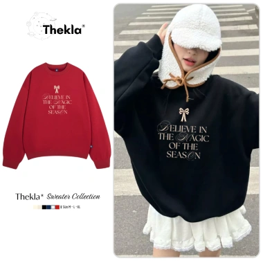 Áo Sweater Chữ Phép Màu THEKLA Nỉ Lông Cáo Dày Dặn BST268 - Thiết Kế 2.026, Giá 145k Giao Nhanh
