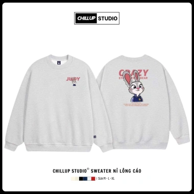 Áo Sweater Cô Thỏ Judy CHILLUP STUDIO Nỉ Lông Cáo TC431 – Tết 2.026 Giá 149.000đ