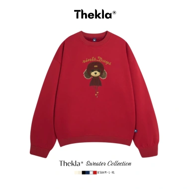 Áo Sweater Cún Đội Mũ THEKLA - Nỉ Lông Cáo Dày Dặn BST390 - Tết 2.026 Giá 145k 9