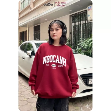 Áo Sweater Đỏ Cặp Đôi Nỉ Bông Cao Cấp Dày Dặn In Tên Năm Sinh và Hộp Quà Tặng 3 Áo Sweater Đỏ Cặp Đôi Nỉ Bông Cao Cấp Dày Dặn In Tên Năm Sinh và Hộp Quà Tặng 3