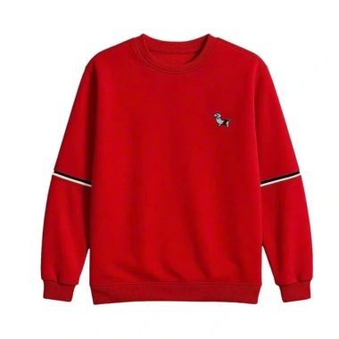 Áo sweater đỏ Noel Tết nỉ 2 da, thêu cún dễ thương, viền tay mềm mại không xù lông, giá chỉ 138.600 VND