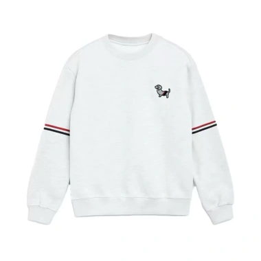 Áo sweater đỏ Noel Tết nỉ 2 da, thêu cún dễ thương, viền tay mềm mại không xù lông, giá chỉ 138.600 VND