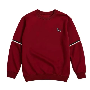 Áo sweater đỏ Noel Tết nỉ 2 da, thêu cún dễ thương, viền tay mềm mại không xù lông, giá chỉ 138.600 VND