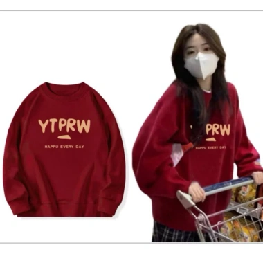 Áo sweater đỏ Noen Tết in chữ Siêu Đỏ - Giá ưu đãi 89.000đ | TT YTEN