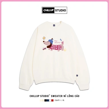 Áo Sweater DogCheerful CHILLUP STUDIO Nỉ Lông Cáo TC124 - Trendy Streetwear Đánh Dấu Tết 2.026, Giá 149k (Hàng Sẵn) 7