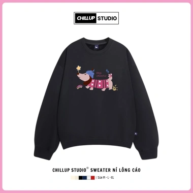 Áo Sweater DogCheerful CHILLUP STUDIO Nỉ Lông Cáo TC124 - Trendy Streetwear Đánh Dấu Tết 2.026, Giá 149k (Hàng Sẵn) 9