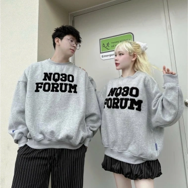 Áo sweater kẻ ngang tay dài cổ polo phong cách Hàn Quốc oversize nỉ mỏng - Giá 145k