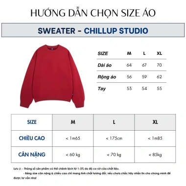 Áo Sweater Lover CHILLUP STUDIO Nỉ Lông Cáo TC254 – Trendy Đón Tết 2.026 Giá 149k