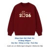 Áo Sweater Nỉ Bông Dày Dặn, Mềm Mịn - In Cảnh Tết Gia Đình Sum Vầy - Áo Tết 195k 6