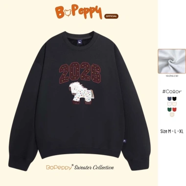 Áo Sweater Nỉ Lông Cáo BOPEPPY Unisex Tết 2.026 - Local Brand Nam Nữ, Lót Nhung Mềm Mại, Dày Dặn, Giá 149.000 4 Áo Sweater Nỉ Lông Cáo BOPEPPY Unisex Tết 2.026 - Local Brand Nam Nữ, Lót Nhung Mềm Mại, Dày Dặn, Giá 149.000 4