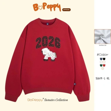 Áo Sweater Nỉ Lông Cáo BOPEPPY Unisex Tết 2.026 - Local Brand Nam Nữ, Lót Nhung Mềm Mại, Dày Dặn, Giá 149.000 9 Áo Sweater Nỉ Lông Cáo BOPEPPY Unisex Tết 2.026 - Local Brand Nam Nữ, Lót Nhung Mềm Mại, Dày Dặn, Giá 149.000 9