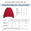 Áo Sweater Nỉ Lông Cáo CHILLUP STUDIO Unisex Ấm Áp Mùa Đông TC232 - 149.000₫ 8