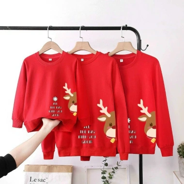 Áo sweater Noen Tết 2.026 - Giáng sinh gia đình 3-5, nỉ bông mẫu mới, giá 75.000