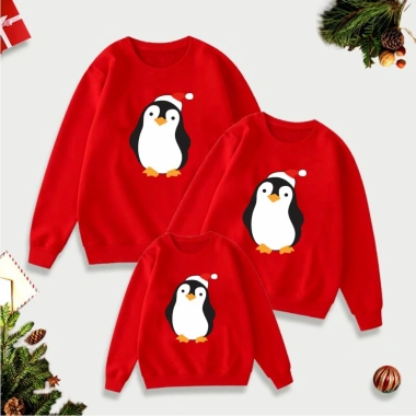 Áo sweater Noen Tết 2.026 - Giáng sinh gia đình 3-5, nỉ bông mẫu mới, giá 75.000